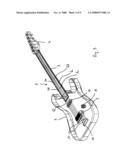 Method For Improving The Acoustic Properties, Especially The Sustain, Of A String Instrument, And Fixing Plate For Fixing One End Of The Strings Of A Guitar diagram and image