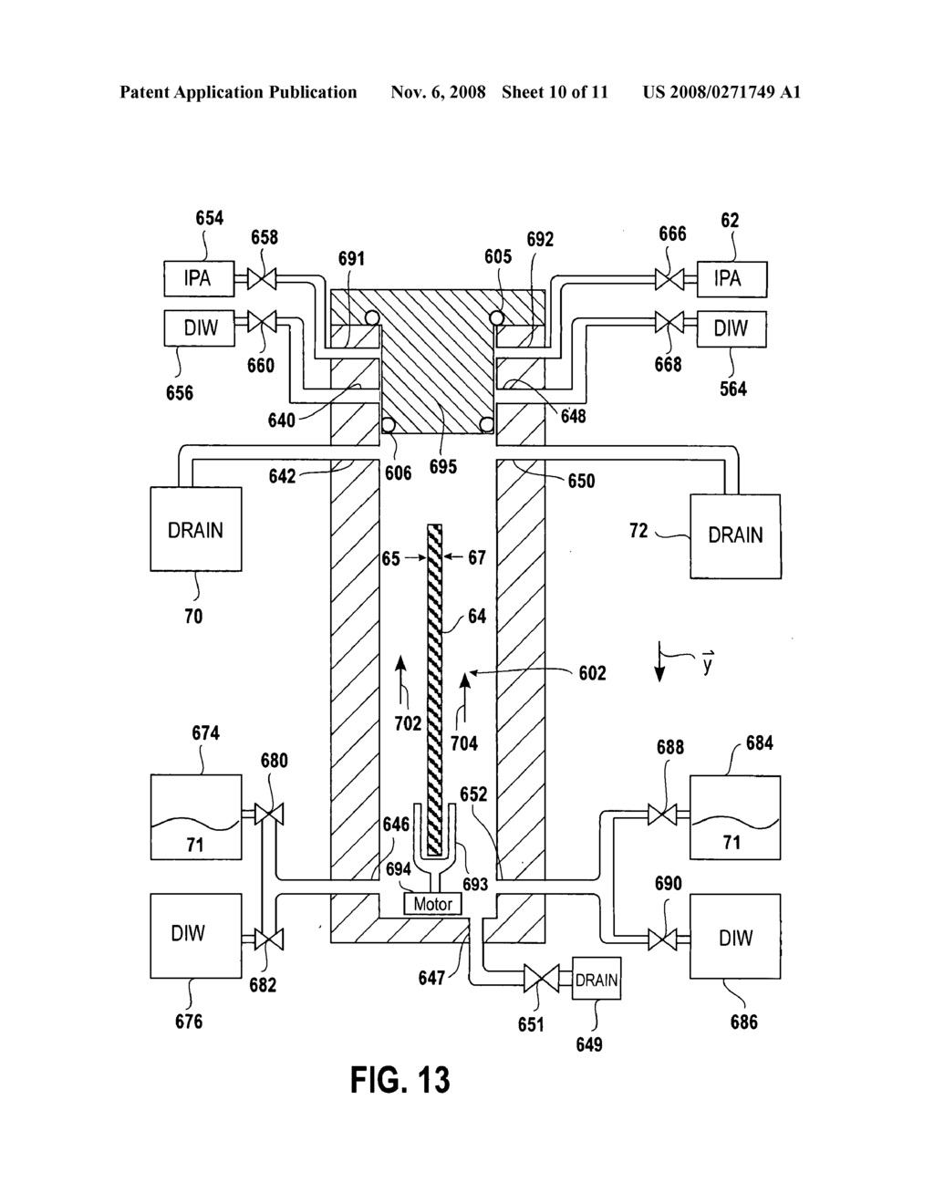 Substrate cleaning technique employing multi-phase solution - diagram, schematic, and image 11