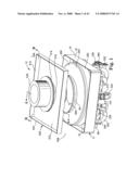 Barrier structure and nozzle device for use in tools used to process microelectronic workpieces with one or more treatment fluids diagram and image