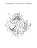 Barrier structure and nozzle device for use in tools used to process microelectronic workpieces with one or more treatment fluids diagram and image