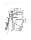 Barrier structure and nozzle device for use in tools used to process microelectronic workpieces with one or more treatment fluids diagram and image