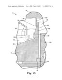 Barrier structure and nozzle device for use in tools used to process microelectronic workpieces with one or more treatment fluids diagram and image