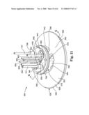 Barrier structure and nozzle device for use in tools used to process microelectronic workpieces with one or more treatment fluids diagram and image