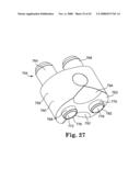 Barrier structure and nozzle device for use in tools used to process microelectronic workpieces with one or more treatment fluids diagram and image