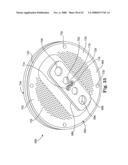 Barrier structure and nozzle device for use in tools used to process microelectronic workpieces with one or more treatment fluids diagram and image