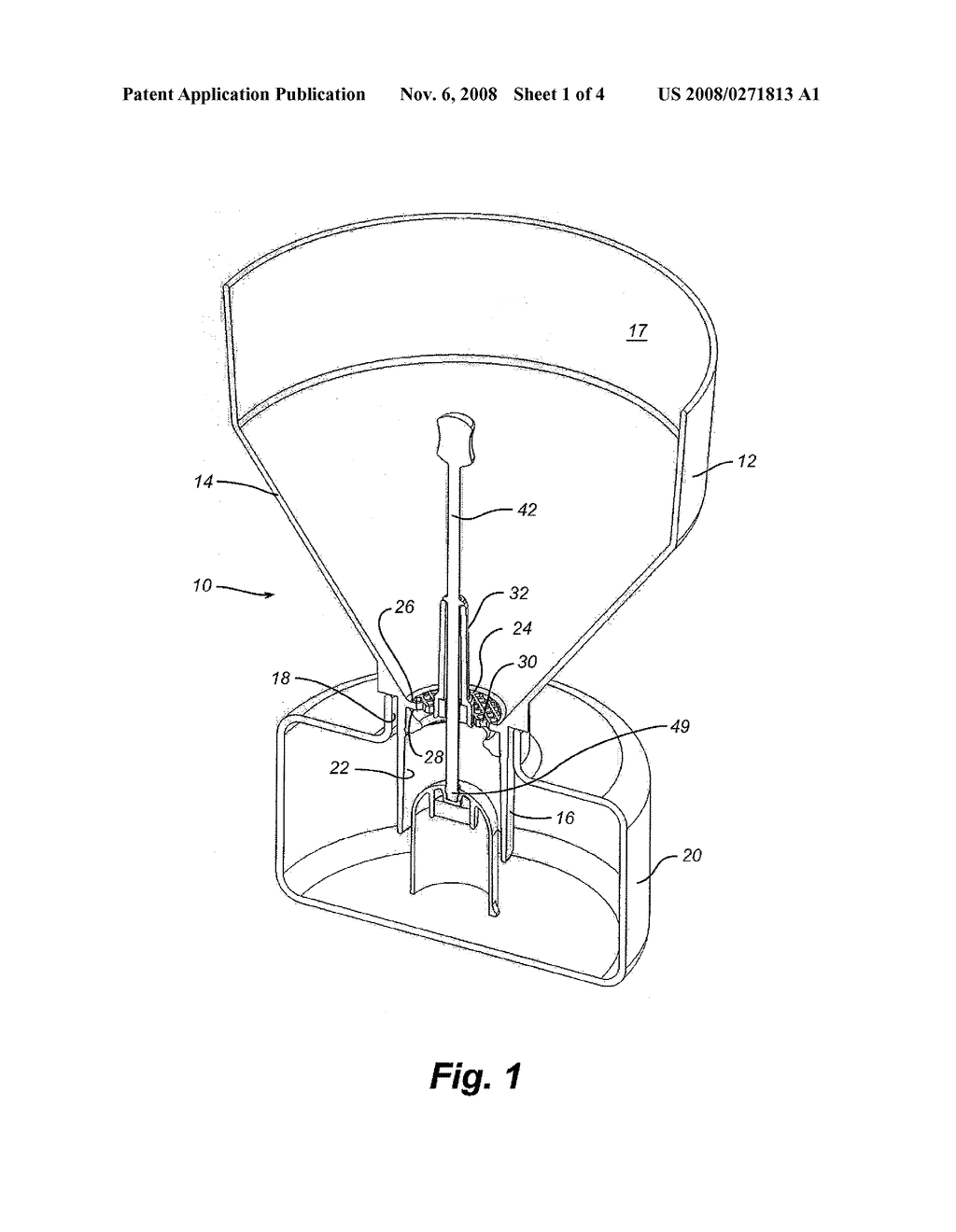 Funnel With Shut Off Valve - diagram, schematic, and image 02