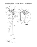 REGULATING DEVICE FOR THE LOWER DISCHARGE OPENING OF A LIVESTOCK FEED TROUGH diagram and image