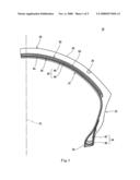 Tire for motorcycle diagram and image