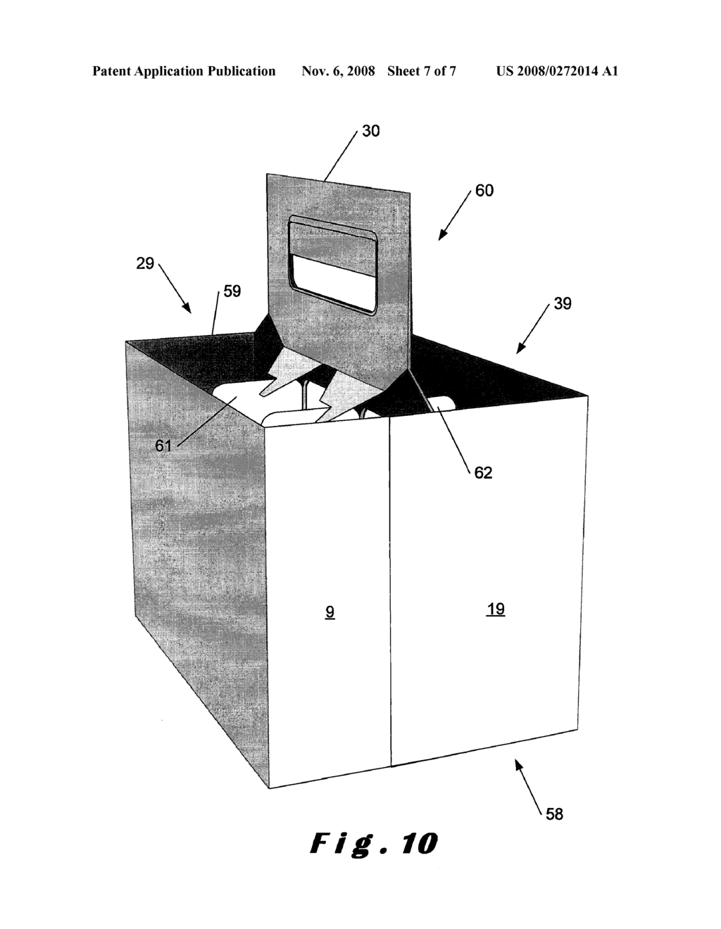 Basket Carrier for Bottles and Blank Therefore - diagram, schematic, and image 08