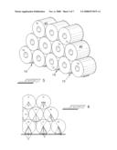 SUPPORT CRADLE FOR ROLLED COILS AND OTHER CYLINDRICAL OBJECTS diagram and image