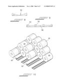 SUPPORT CRADLE FOR ROLLED COILS AND OTHER CYLINDRICAL OBJECTS diagram and image