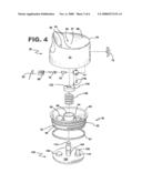 BUTTON ACTUATED SPILL-PROOF LID FOR TRAVEL MUG diagram and image