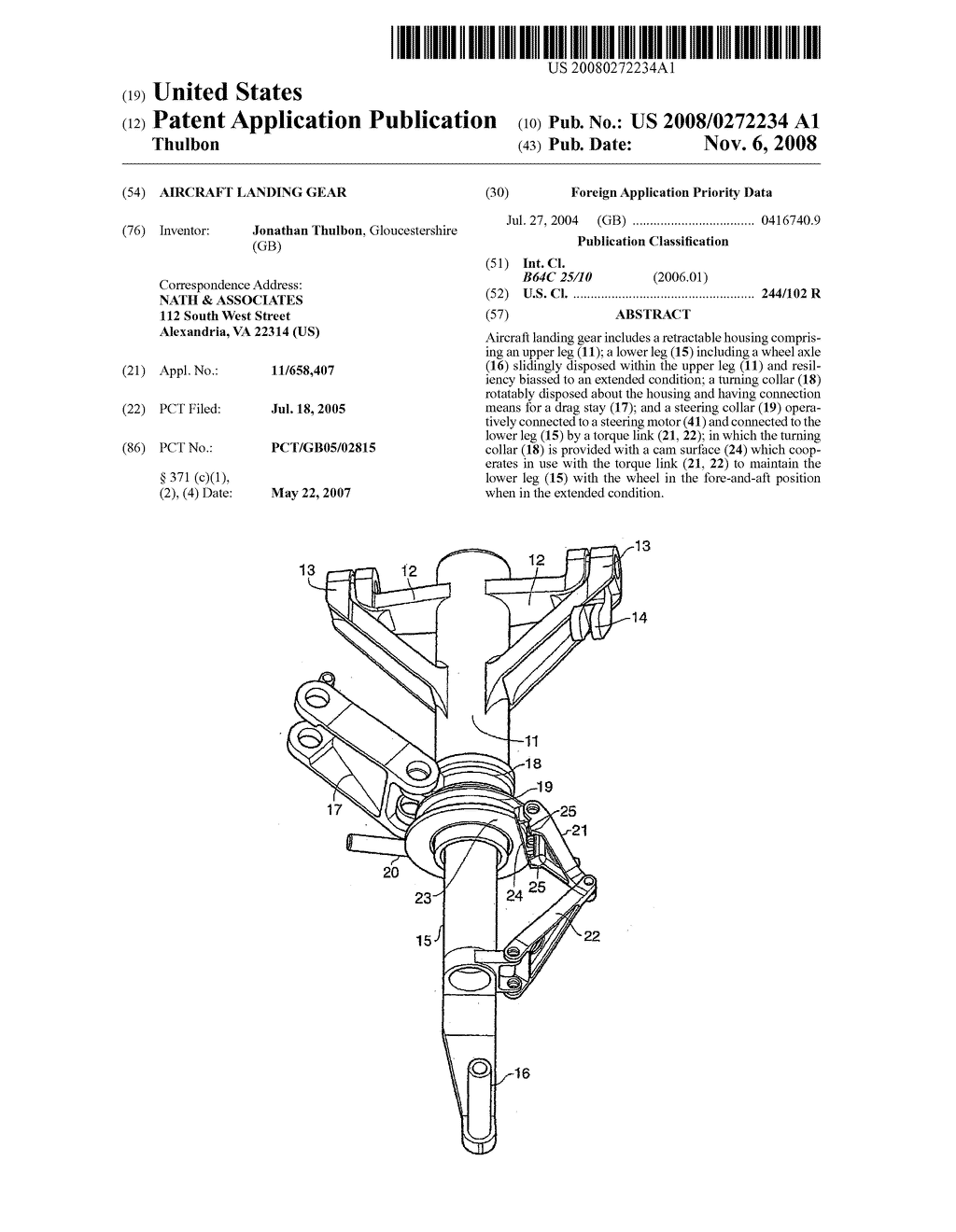 Aircraft Landing Gear - diagram, schematic, and image 01