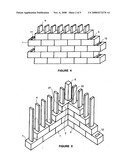 Method of Constructing a Wall Using Hemp-and-Lime, Blocks Used for Same and Device for Molding Said Blocks diagram and image