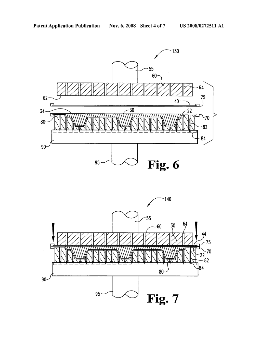 METHOD OF MOLDING LOAD-BEARING ARTICLES FROM COMPRESSIBLE CORES AND HEAT MALLEABLE COVERINGS - diagram, schematic, and image 05