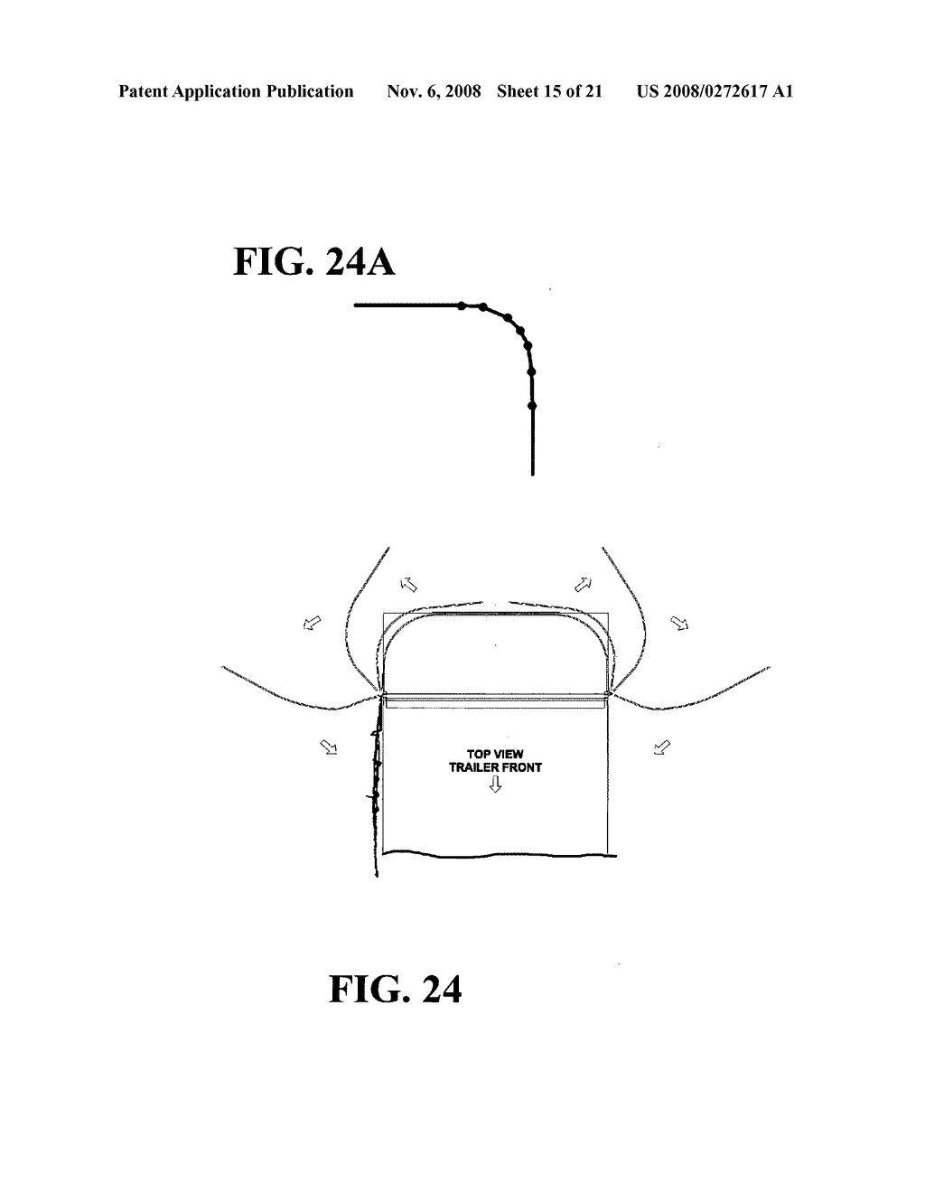 Trailer With Aerodynamic Rear Door - diagram, schematic, and image 16