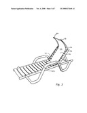 Recreational chair shade system diagram and image