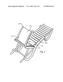 Recreational chair shade system diagram and image