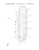 Elastic crawler and elastic crawler manufacturing method diagram and image