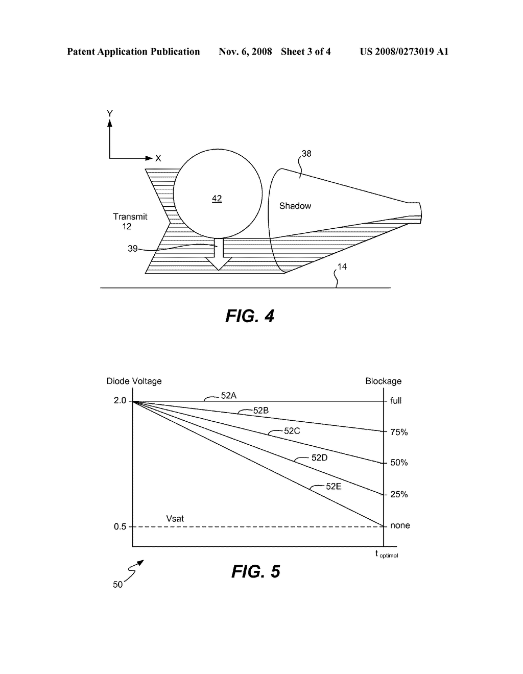 SHADOW DETECTION IN OPTICAL TOUCH SENSOR THROUGH THE LINEAR COMBINATION OF OPTICAL BEAMS AND GREY-SCALE DETERMINATION OF DETECTED SHADOW EDGES - diagram, schematic, and image 04