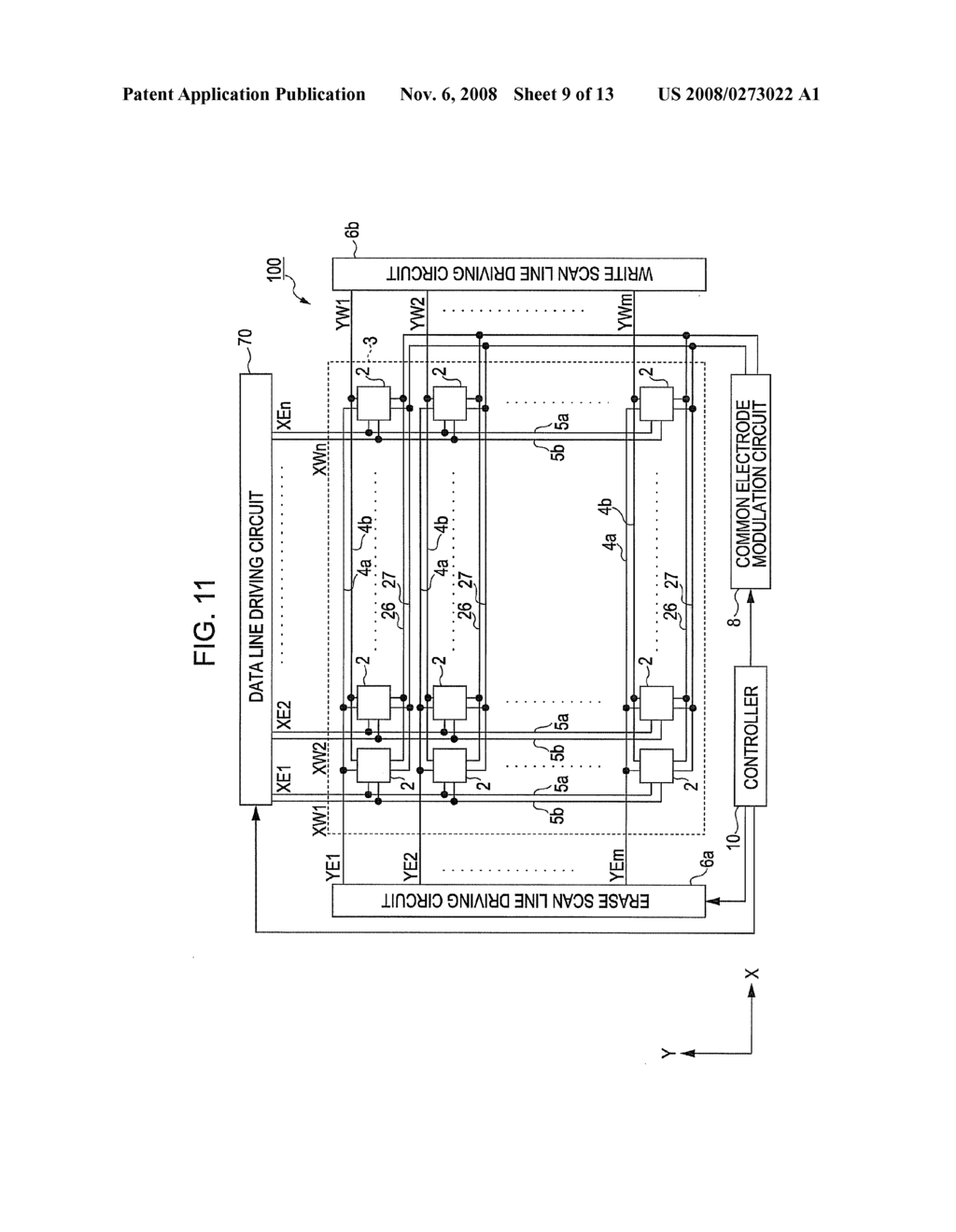 ELECTROPHORESIS DISPLAY DEVICE, DRIVING METHOD OF ELECTROPHORESIS DISPLAY DEVICE, AND ELECTRONIC APPARATUS - diagram, schematic, and image 10