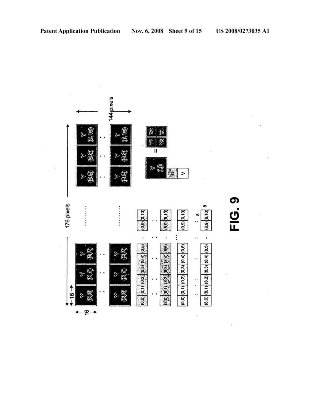 Unique method for performing zoom-in and zoom-out operations with horizontal and vertical video decimation within a wireless device having a video display - diagram, schematic, and image 10