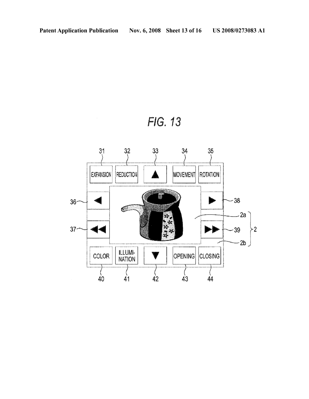 Stereoscopic Two-Dimensional Display Device - diagram, schematic, and image 14