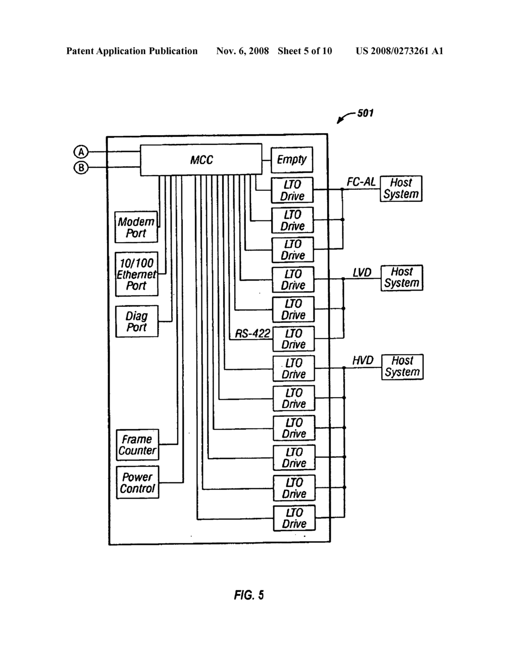 MEDIA CARTRIDGE STORAGE DEVICE FOR AN AUTOLOADING DATA STORAGE AND RETRIEVAL SYSTEM - diagram, schematic, and image 06