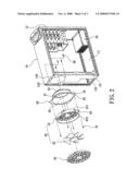 Fan fastening structure for computer housing diagram and image