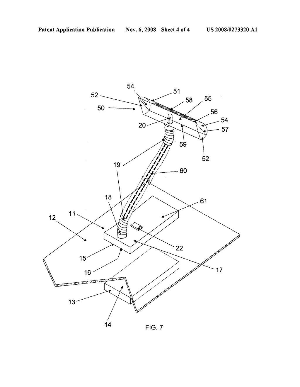 Solar powered mailbox light with movable magnetic connection - diagram, schematic, and image 05