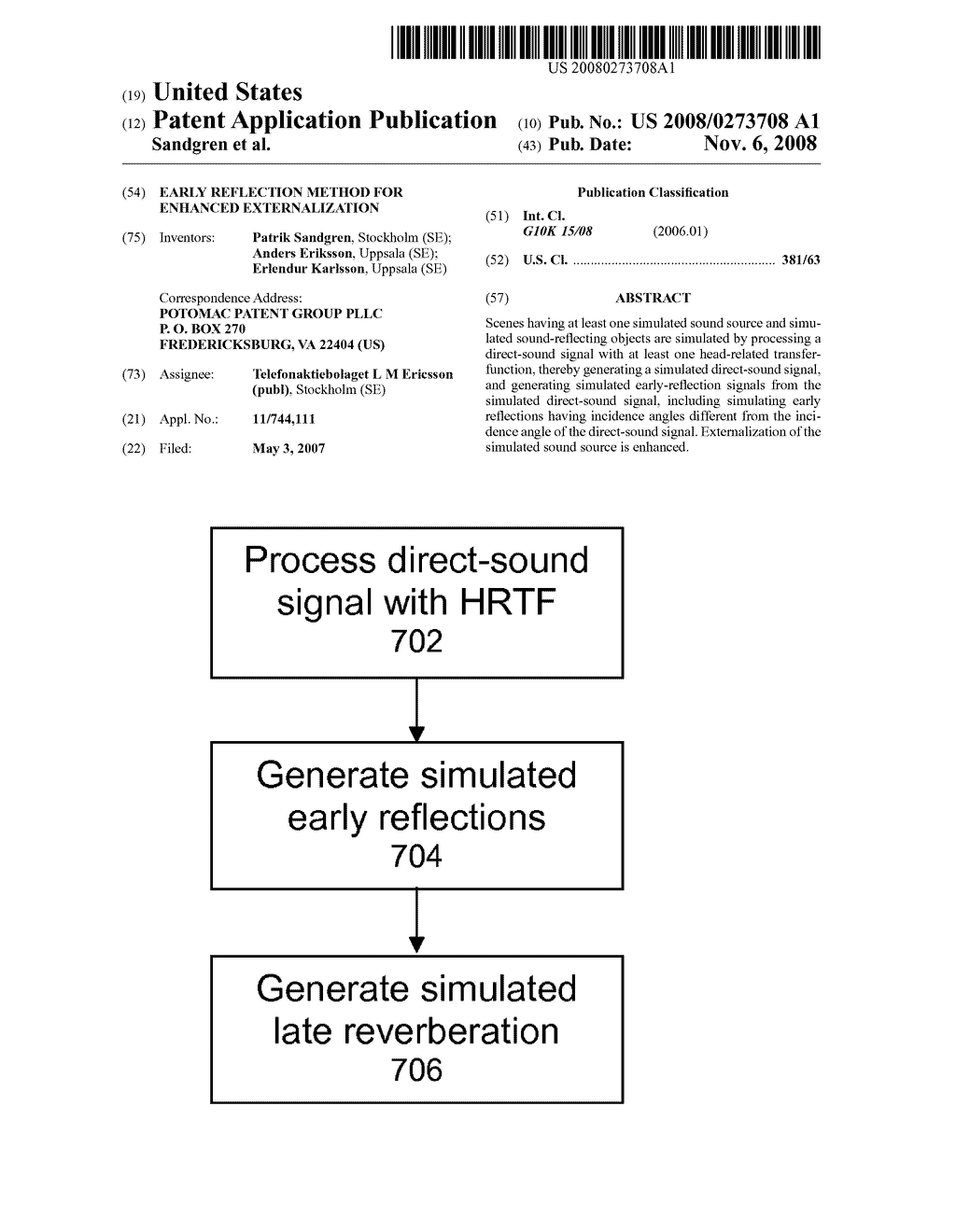 Early Reflection Method for Enhanced Externalization - diagram, schematic, and image 01