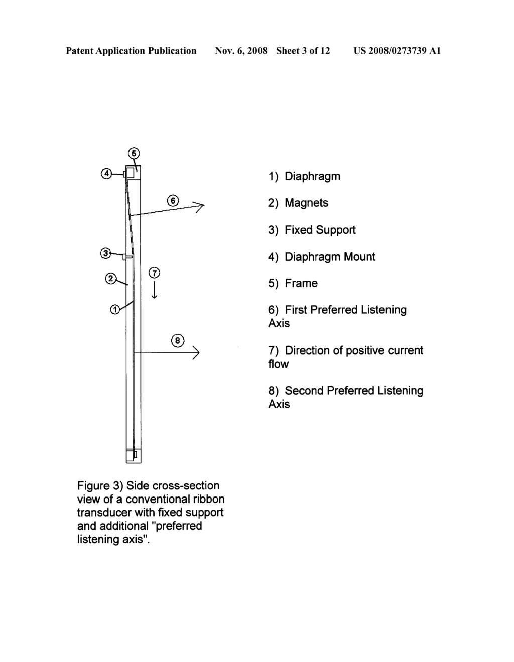 Ribbon transducer with improved excursion and dispersion characteristics - diagram, schematic, and image 04