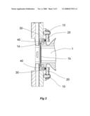 DEVICE FOR AND METHOD OF FASTENING AN EMITTER diagram and image