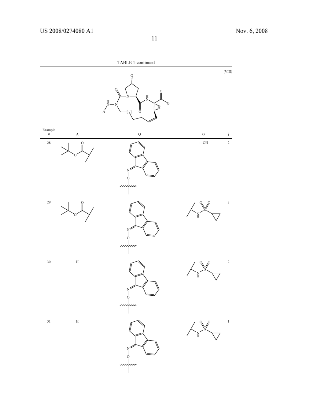 AZA-PEPTIDE MACROCYCLIC HEPATITIS C SERINE PROTEASE INHIBITORS - diagram, schematic, and image 12