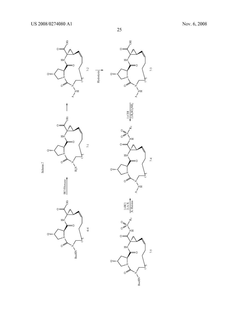 AZA-PEPTIDE MACROCYCLIC HEPATITIS C SERINE PROTEASE INHIBITORS - diagram, schematic, and image 25