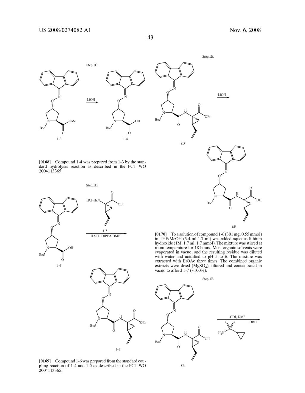 OXIMYL HYDROXYAMIC ANALOGS AS HEPATITIS C VIRUS PROTEASE INHIBITOR - diagram, schematic, and image 44