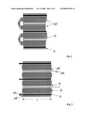 Stacks Of Separators And Electrodes Alternately Stacked One On Top Of The Other And Fixed For Li Storage Batteries diagram and image