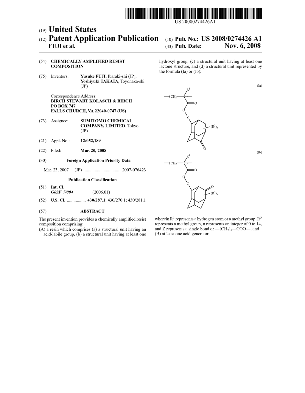 CHEMICALLY AMPLIFIED RESIST COMPOSITION - diagram, schematic, and image 01