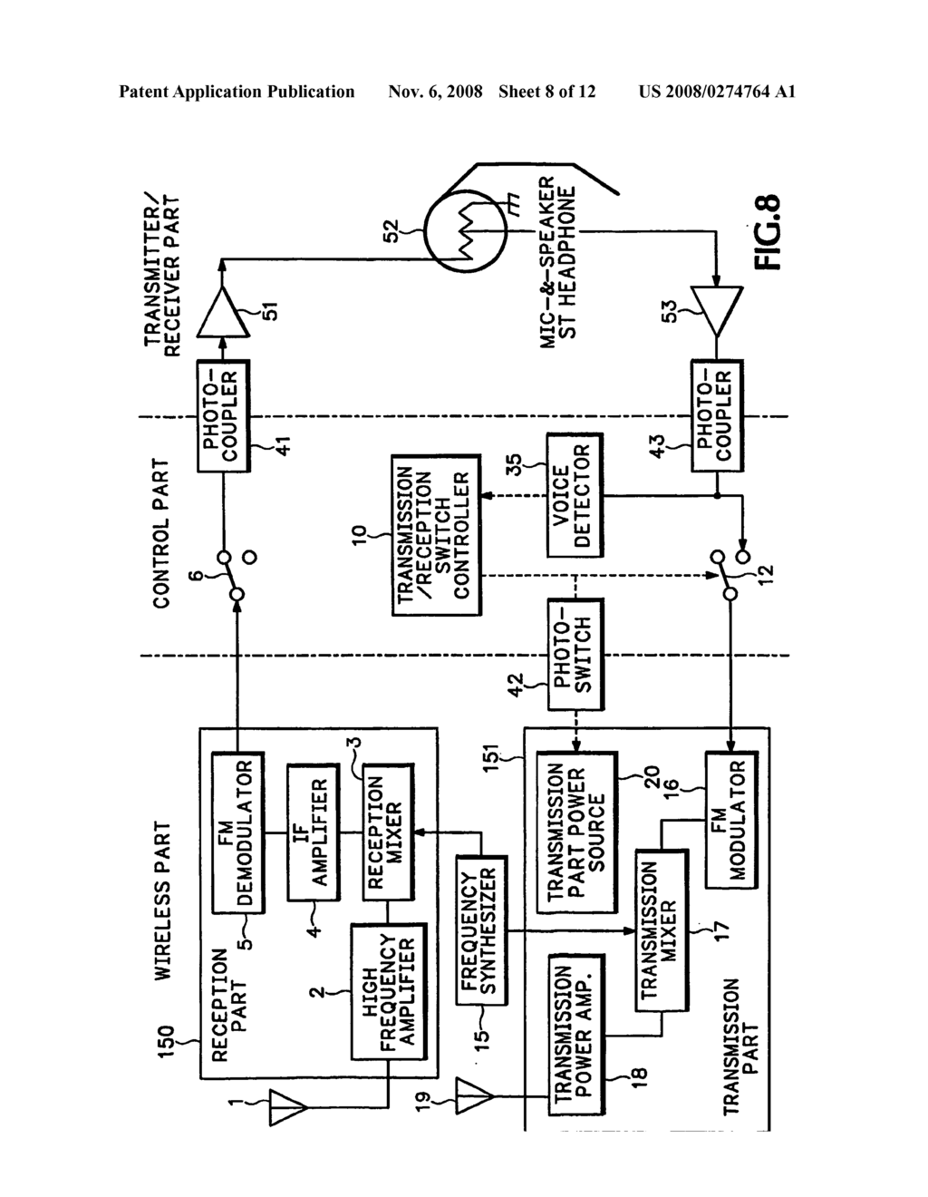 Automatic-Switching Wireless Communication Device - diagram, schematic, and image 09