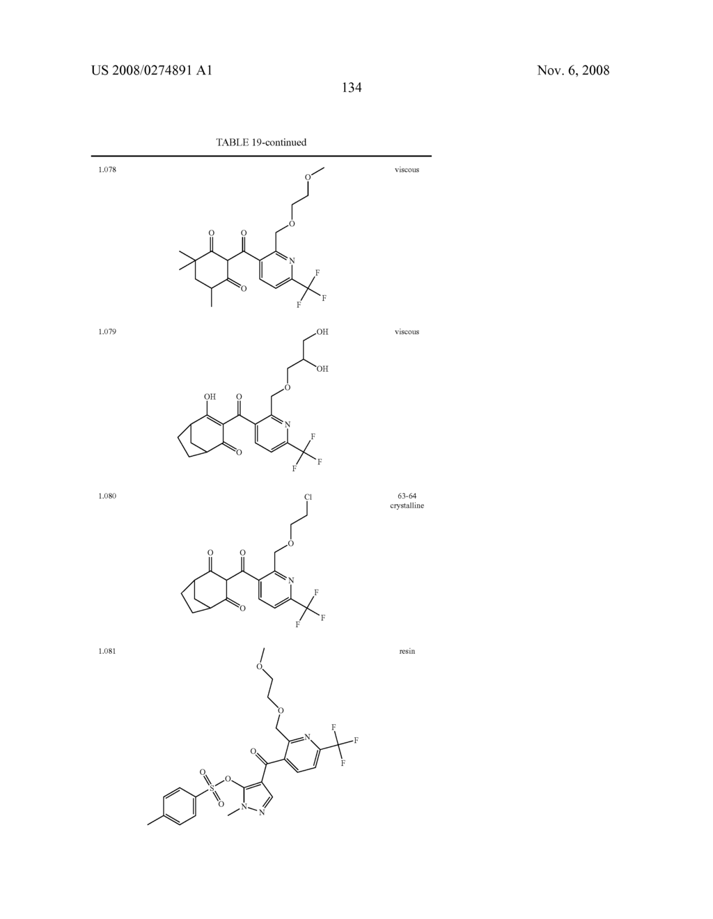 SUBSTITUTED PYRIDINE HERBICIDES - diagram, schematic, and image 135