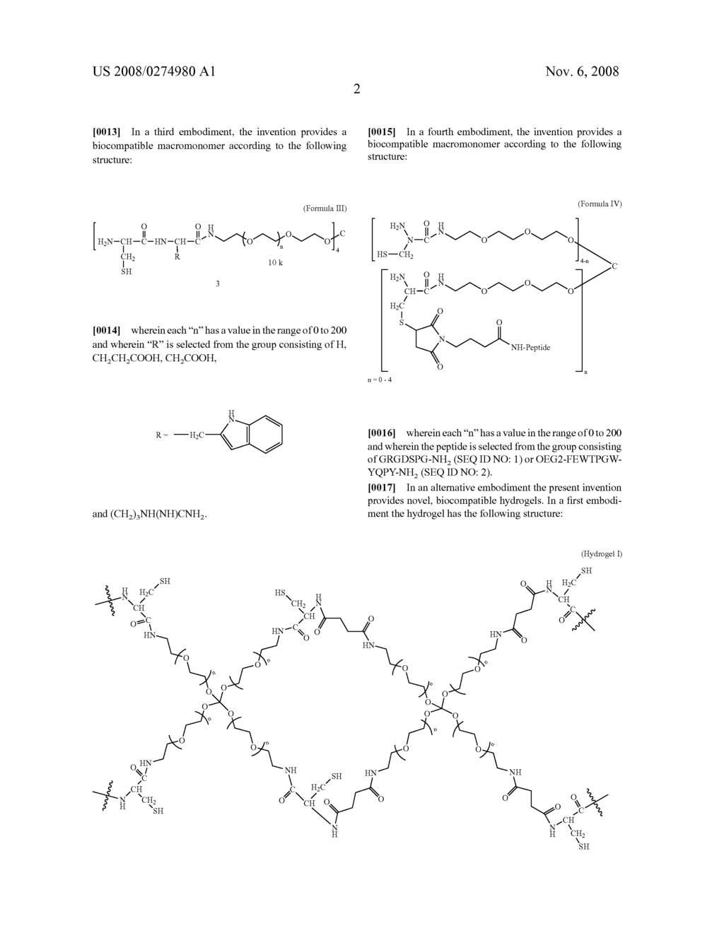 MACROMONOMERS AND HYDROGEL SYSTEMS USING NATIVE CHEMICAL LIGATION, AND THEIR METHODS OF PREPARATION - diagram, schematic, and image 18