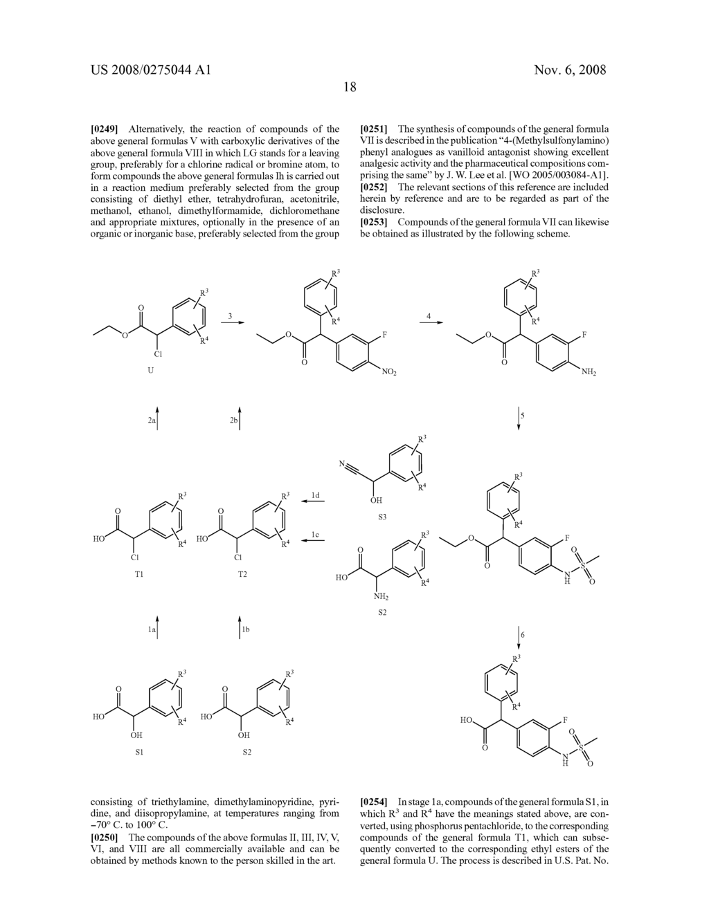 Vanilloid receptor ligands, pharmaceutical compositions containing them, process for making them and use thereof for treating pain and other conditions - diagram, schematic, and image 19