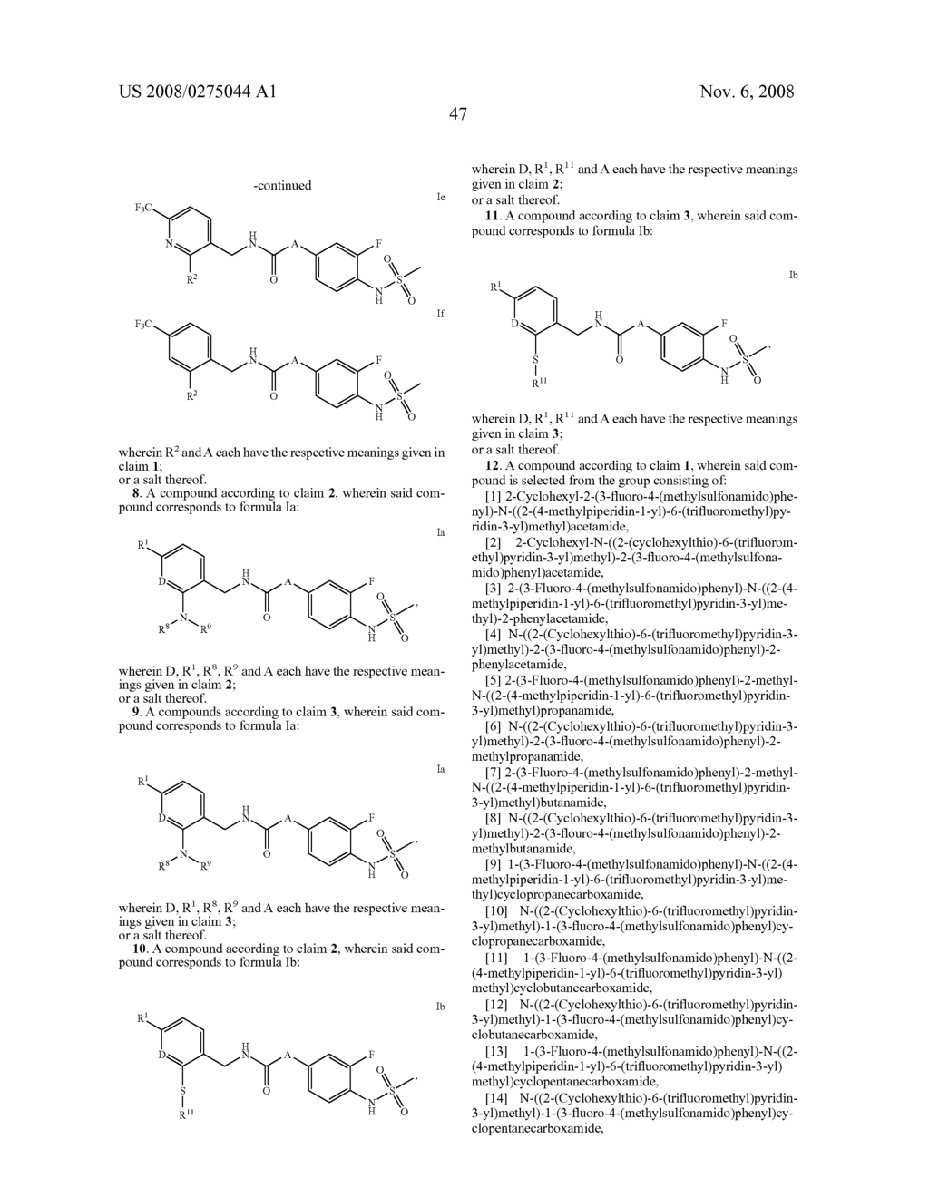 Vanilloid receptor ligands, pharmaceutical compositions containing them, process for making them and use thereof for treating pain and other conditions - diagram, schematic, and image 48