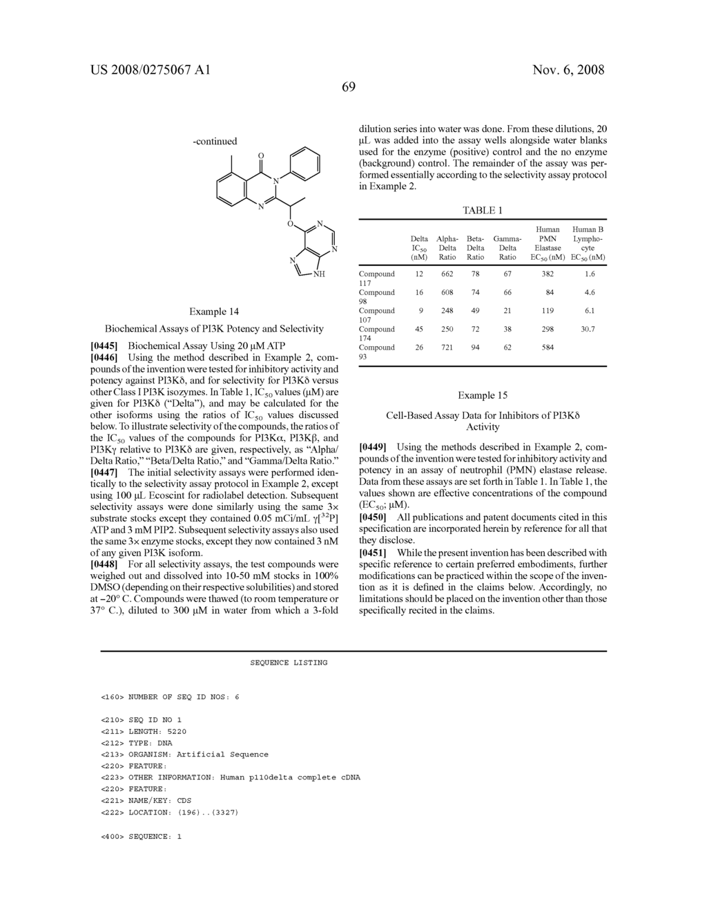 Quinazolinones as Inhibitors of Human Phosphatidylinositol 3-Kinase Delta - diagram, schematic, and image 70