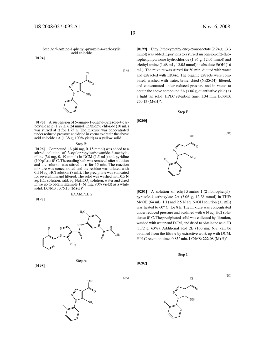 ARYL-SUBSTITUTED PYRAZOLE-AMIDE COMPOUNDS USEFUL AS KINASE INHIBITORS - diagram, schematic, and image 20