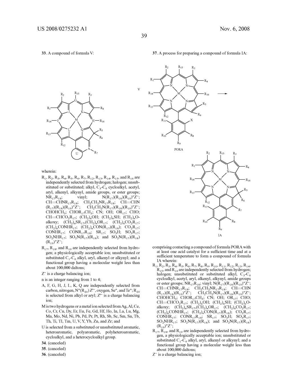 CHLORINS POSSESSING FUSED RING SYSTEMS USEFUL AS PHOTOSELECTIVE COMPOUNDS FOR PHOTODYNAMIC THERAPY - diagram, schematic, and image 42