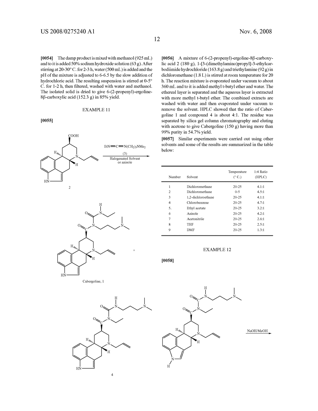 New and efficient process for the preperation of cabergoline and its intermediates - diagram, schematic, and image 13