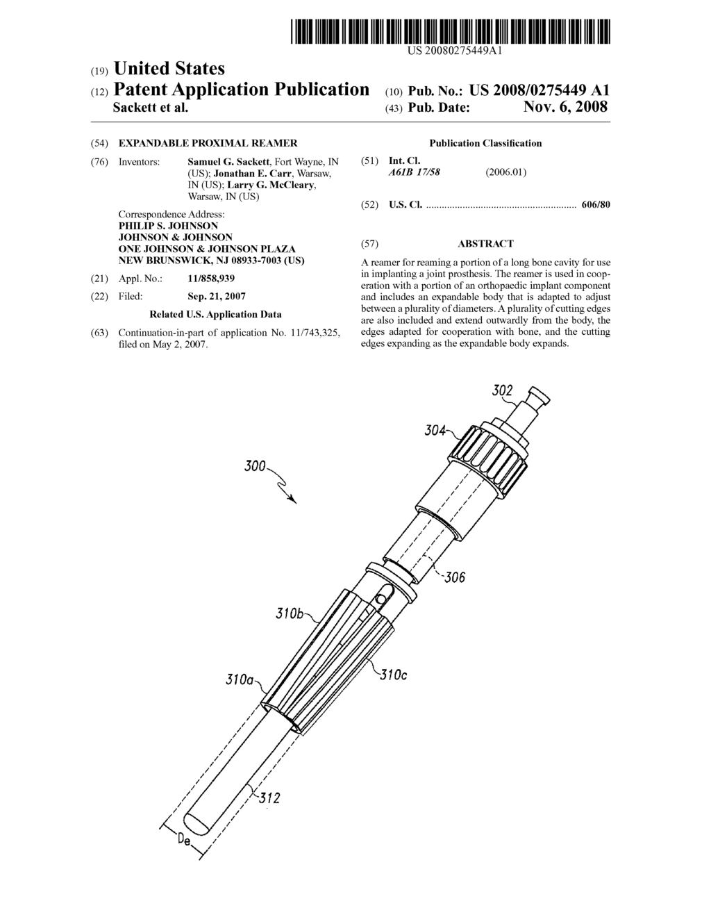 EXPANDABLE PROXIMAL REAMER - diagram, schematic, and image 01