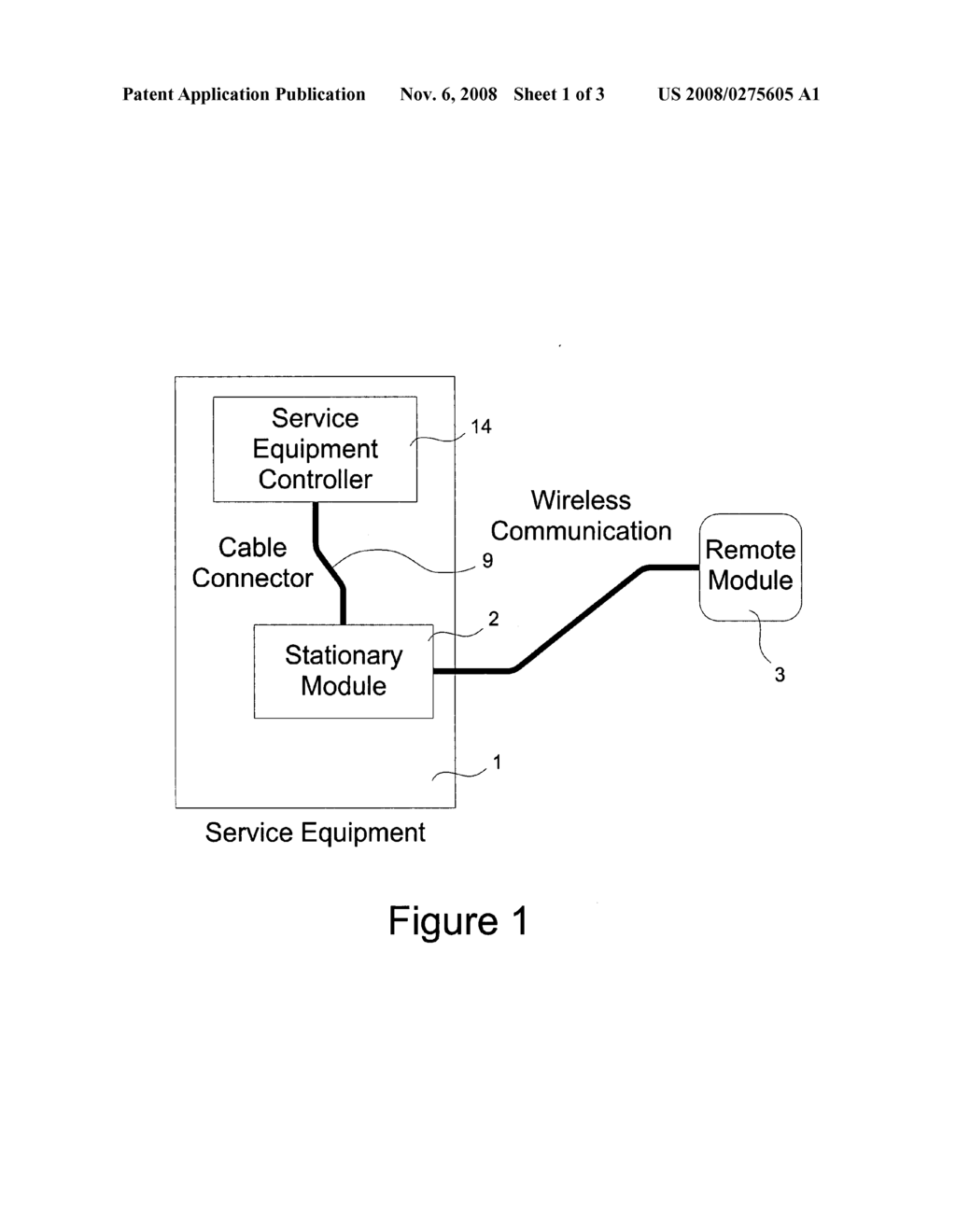 Method and apparatus for monitoring the status of automotive service equipment and signaling the status by a wireless technology to the operator - diagram, schematic, and image 02