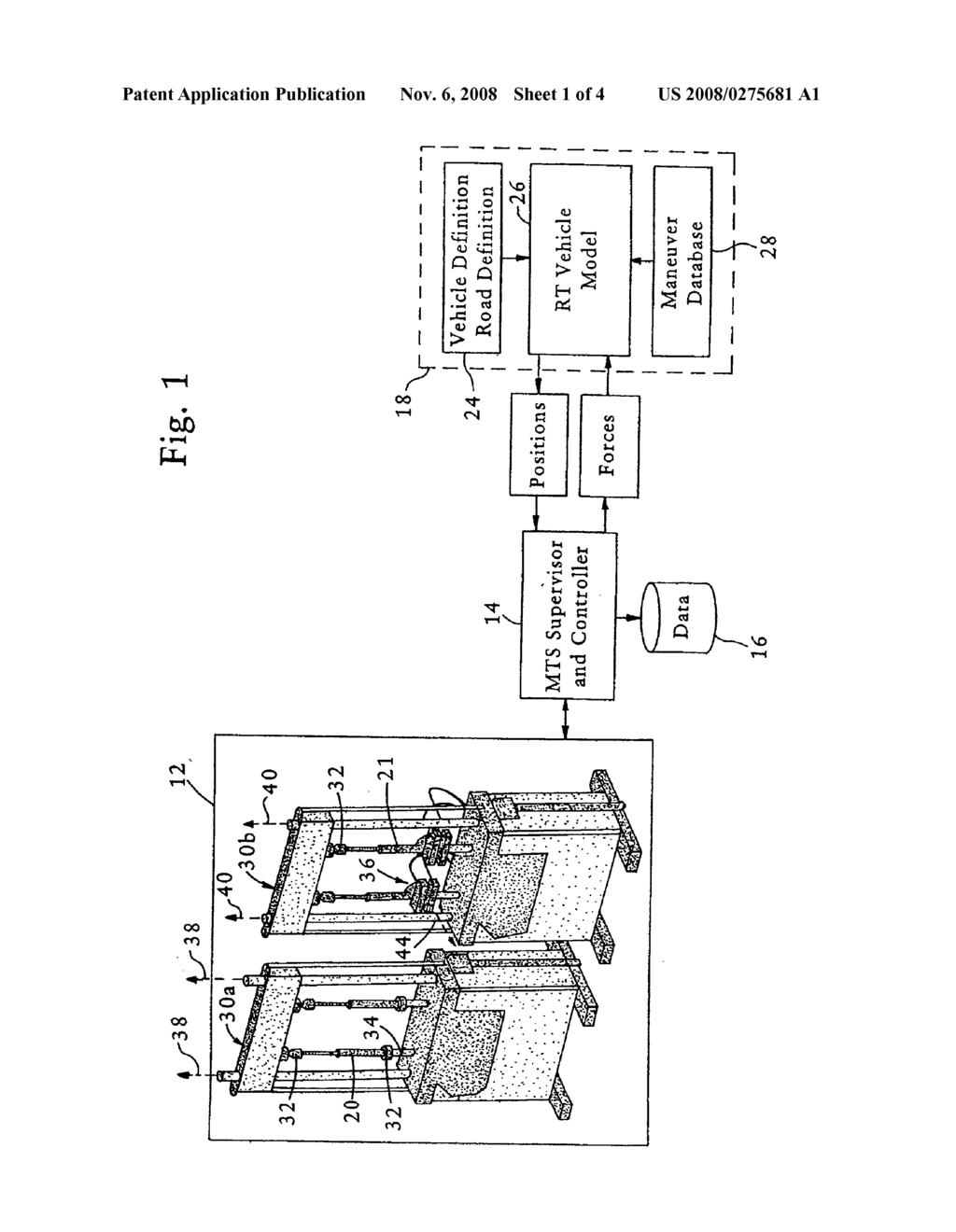 Method and system for vehicle damper system evaluation and tuning with loading system and vehicle model - diagram, schematic, and image 02